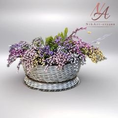 Корзина Белое серебро мастер-класс ОЧНО г.Москва