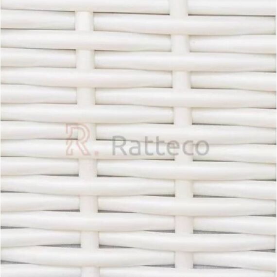 Искусственный ротанг Белый перламутр Полутрубка Гладкий, изображение 2